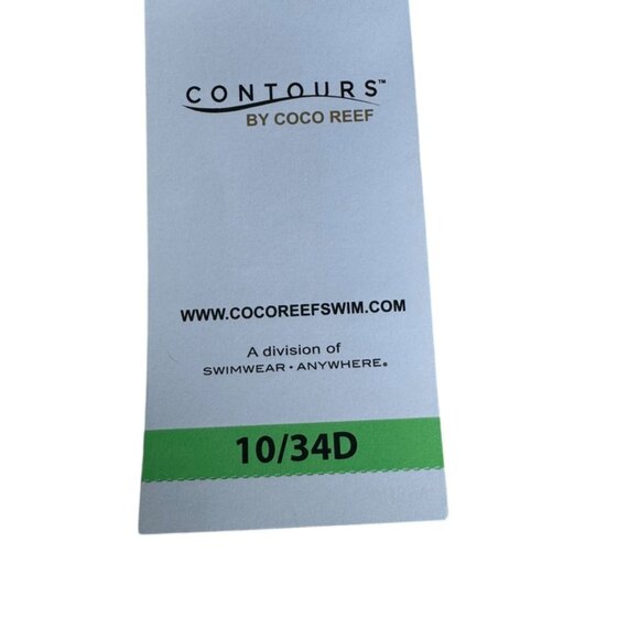 Coco Reef Contours Cameo Tie Dye Halter Top Bikini Top Women's Size 10/3… - Picture 13 of 15